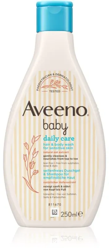 Aveeno Baby Daily Care Reinigungsgel für Haut und Haar für Kinder ab der Geburt 250 ml