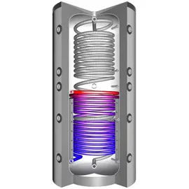 Juratherm Hygiene-Schichtenkombispeicher EHS 550 mit Wärmetauscher