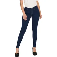 Only ONLRAIN Life REG SKINNY DNM NOOS 15129693, Dark Blue Denim/PIM550, XL/32