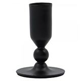 House Doctor Folk Kerzenständer - schwarze antike - Höhe: 7 cm - Ø 5 cm