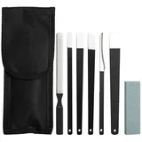 7 Stück Pediküre Messer Kits, Fußpflege-Tools, Hornhauthobel Fußschaber Pediküre Messer Kits, hohe Mangan-Stahl Nagelpflege Fuss Reparatur Cutter Pediküre-Kit mit Aufbewahrungstasche