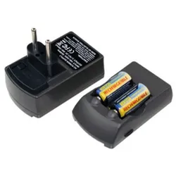 Ladegerät für CR123A Akkus Doppelschachtlader inkl. 2x CR123A Akkus