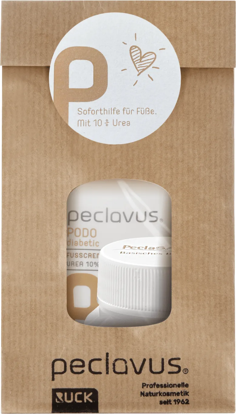 Peclavus PODOdiabetic Geschenk-Set Urea + Basenbad