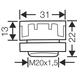 Hensel Druckausgleichselement BM 20G