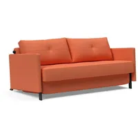 INNOVATION LIVING TM Schlafsofa Cubed Klappsofa, hochwertige Schlaffunktion, Design und extra Komfort, Frontauszug, sehr platzsparend, abgewinkelt Sitzen, waagerecht liegen orange 174 cm x 77 cm x 103 cm