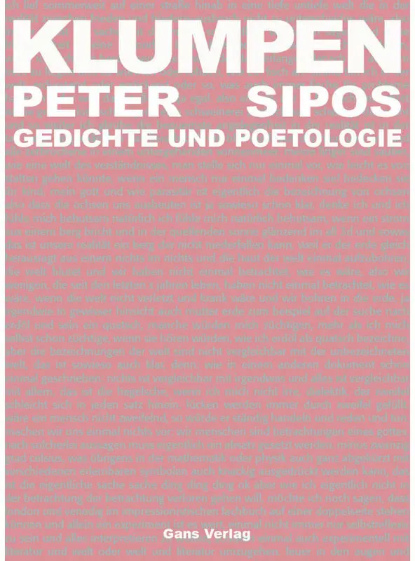 Klumpen - Peter Sipos  Gebunden