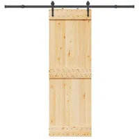 vidaXL Narvik rechts 70 x 210 cm Natürlich/Schwarz