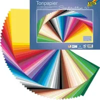 Folia Tonpapier Mix 50 x 70 cm 130 g/m2 50 Blatt