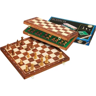 Philos 2610 - Schachkassette De Luxe, Feld 40 mm, mit Randbeschriftung