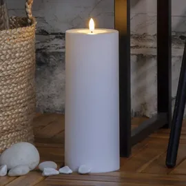 Star Trading Flamme Rak LED-Kerze 27,5 cm weiß