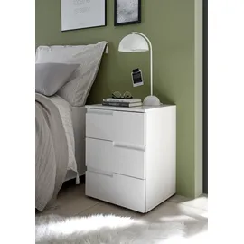SchlafKONTOR Nachtschrank Spice 46 x 40,2 x 61,6 cm Weiß
