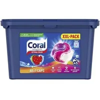 Coral Waschmittel All in 1 Caps Optimal Color, 45 WL - 45.0 Stück