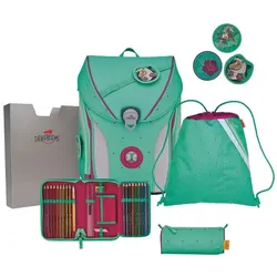 DerDieDas ErgoFlex Max Schulranzen-Set 5-teilig peppermint pony