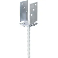 GAH Alberts U-Pfostenträger 71 - 131 x 110 x 200 mm Gelb/Verzinkt