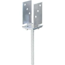 GAH Alberts U-Pfostenträger 71 - 131 x 110 x 200 mm Gelb/Verzinkt