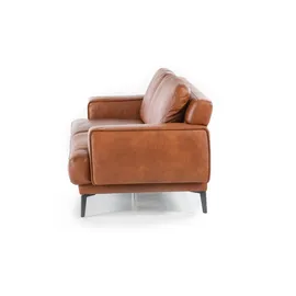W.Schillig Couch Lederbezug 2-Sitzer Braun