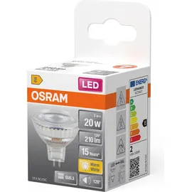 LEDVANCE Osram LED Leuchtmittel LED Star MR16 2W 827, GU5.3, 2 W, 210 lm, 2700 K