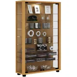VCM Vitrine Lumo Mini 59 x 18 x 90 cm Braun