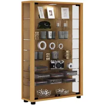 VCM Vitrine Lumo Mini 59 x 18 x 90 cm Braun