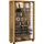 VCM Vitrine Lumo Mini 59 x 18 x 90 cm Braun