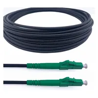 Elfcam - Glasfaserkabel 50m Lc/apc Auf Lc/apc – Os2 Singlemode Simplex 9/125 Μm, Lszh, Mit Stahlmantel, Schwarz – Robustes Lwl-kabel Für Zuverlässige Datenübertragung