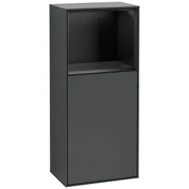 Villeroy & Boch Finion F500PDHG Seitenschrank 41,8 x 93,6 cm Midnight Blue Matt / Black Matt Holz