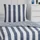 Traumschlaf Usedom Gestreift Blau/Weiß 135 x 200 cm + 80 x 80 cm