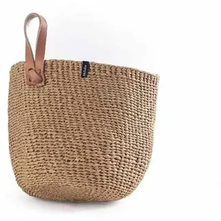 Mifuko Kiondo Korb mit Schlaufe braun XS