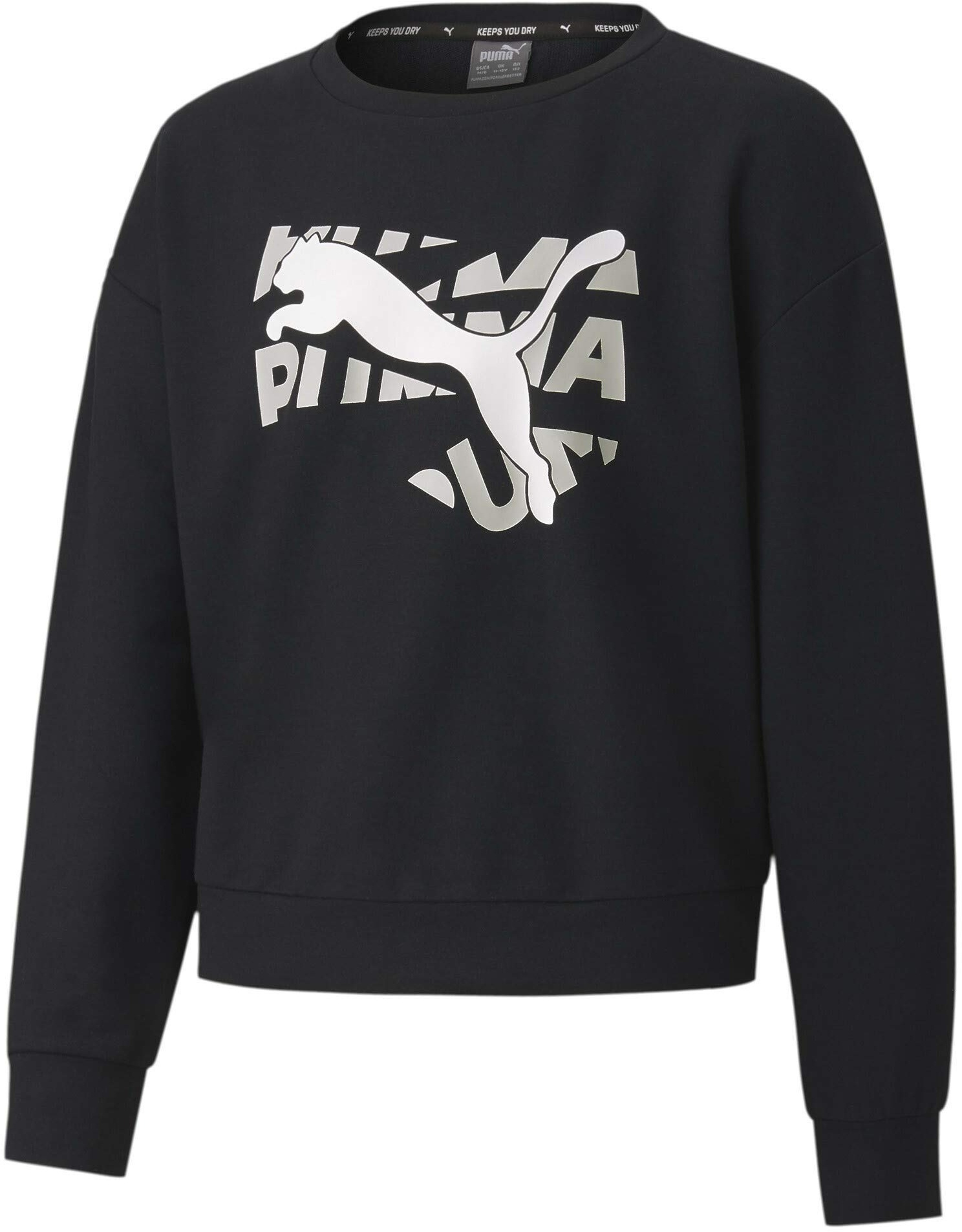 PUMA Modern Sports Crew G Sweatshirt für Mädchen S Schwarz