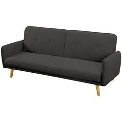 SalesFever 3-Sitzer Sofa Strukturstoff fein - Natur