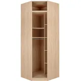 hom'in Eckschrank System Unit 91,1 x 242,2 x 91,1 cm Eiche