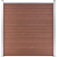 VidaXL WPC Zaun-Set 7 Quadrate + 1 Schräge 1311x186