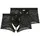 WOH Slip 2er Pack Pure Seduction (Spar-Set, 2-St) Boxer String - mit Eingriff - Leicht transparent schwarz XXL