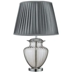 Tisch Lampe Leuchte Chrom Schirm Zinn Diele Schlaf Wohn Zimmer Beleuchtung