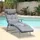 Outsunny Sonnenliege 137 x 63,5 x 101 cm Grau