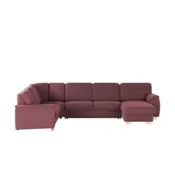smart Wohnlandschaft  Valencia ¦ rot ¦ Maße (cm): B: 341 H: 90 T: 187.0