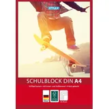 Stylex Schulblock, Lineatur 28, DIN A4, 50 Blatt, gelocht, kariert