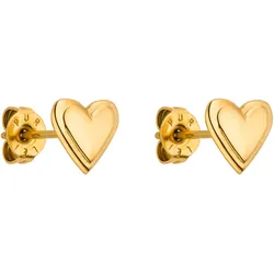 Paar Ohrstecker PURELEI "Schmuck Geschenk Secret Ohrringe, 24041-Earring-Secret-Love", gold (gelbgoldfarben), Ohrringe, Damen, Edelstahl