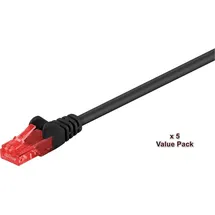 MicroConnect V-UTP615SVP 15 m, Cat6 U/UTP (UTP) Schwarz 5er-pack = 5 Stk. in einem Beutel