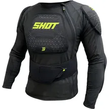 Shot Airlight Protektorenjacke Schwarz/Gelb XL