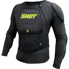 Shot Airlight Protektorenjacke Schwarz/Gelb XL