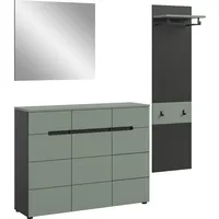 Xonox.home Canu 3tlg. 180x190x37 cm in Korpus Basalt grau