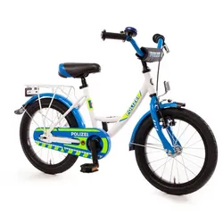 BACHTENKIRCH Kinderfahrrad »16" POLIZEI«, Rücktritt, weiß - weiss