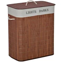 Homcom Wäschekorb Bambus Metall