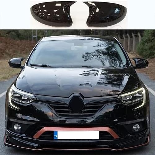 Barlas Store M4 Style Mirror Cover Mirror Cover Cap Bright Black 2 Pcs. Right-Left For Renault Megane 4 Megane 4 RS 2016 2017 2018 2019 2020 2021