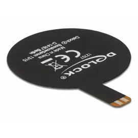 DeLock NFC-Antenne 13,56 MHz FPC rund intern selbstklebend Schwarz