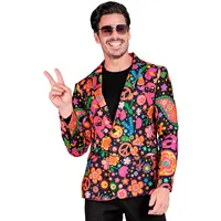 W WIDMANN MILANO Party Fashion - Party Jackett für Herren, 80er Jahre Kostüm Outfit für Karneval, Festival und Party
