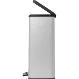 Curver Duo Tretmülleimer Deco 26L+26L Silbern - Silber