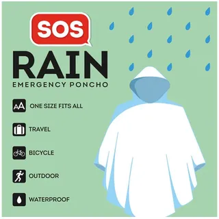 Legami Regenponcho Unisex Transparent