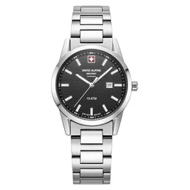 Swiss Alpine Military Damen Uhr Analog Quarz 7767.1137SAM Edelstahl